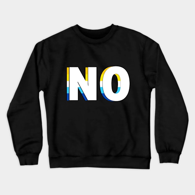 Aro Ace No Crewneck Sweatshirt by TangletallonMeow